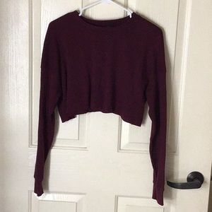 Burgundy crop top ❗️FINAL SALE❗️